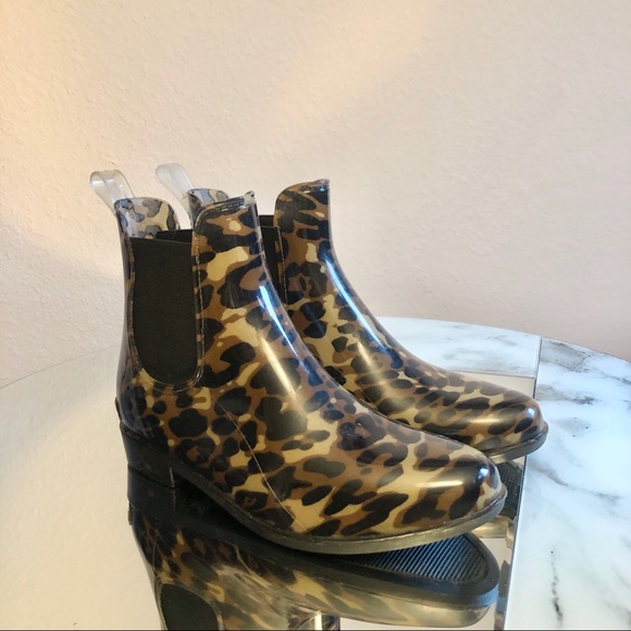 ralph lauren rain boots leopard